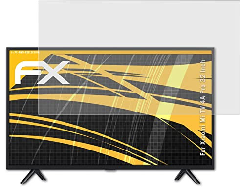 atFoliX Screen Protector compatible with Xiaomi Mi TV 4A Pro 32 Inch Screen Protection Film, anti-reflective and shock-absorbing FX Protector Film