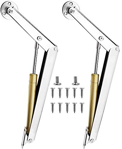 2 Stück Gasfedern Scharniere,Klappenbeschlag Gasdruckfeder,Gasdruckfeder,100 N Klappenhalter Gasdfeder Stütze,für Klappen, Tatami, Schrank, Spielzeugkiste