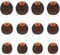 ALXCD Ear Tips for JBL Live 300 Tune 125TWS Bluetooth Headphones, 6 Pairs S/M/L Sizes Replacement Silicone Earbud Tips, Fit for JBL Tune 125TWS Live300，Black/Orange