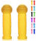 OTFAITP Roller Griff Lenker 1-Paar Fahrrad Griff Fit für 2-3-4 Räder Kid Kick Roller,Kinder Fahrrad,Drifting Roller,Schaukel Roller (Gelb)