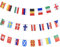 European Football Championship EURO 2021 Bunting Flags Fabric, European Cup 2021 Flags Bunting for Top 24, Football Bunting, String Flag for Garden, Bar, Restaurant and Party Decoration