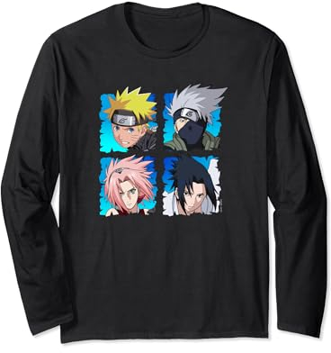 Naruto Shippuden 4 têtes Manche Longue