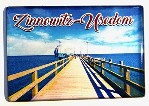 Zinnowitz,Insel Usedom-Deutschland -Souvenir-Kühlschrankmagnet Fridge Magnet, Reiseandenken 271105