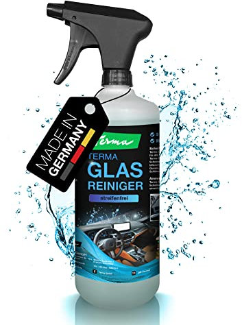 Terma Auto Glasreiniger 1L Profiqualität Made in Germany für streifenfreie Scheiben mit Tiefenwirkung, Scheibenreiniger mit Langzeitwirkung extra stark für Auto, Motorrad, Roller uvm.
