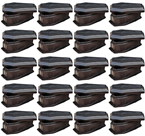 Xiaoki 20 stücke Halloween Sarg Box Kleine Sarg Ornament Schmuckschatulle Monster Gothic Container Lustige Geschenke Box Beinhaus für Spukhaus Halloween Streich Requisite