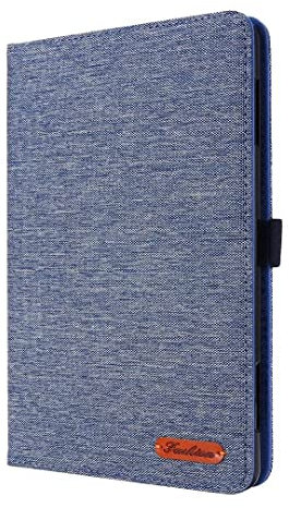 HXBW Étui portefeuille magnétique compatible avec tablette PC Lenovo Tab M8 TB-8505F / TB-8505X Bleu