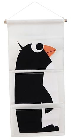 BUGUUYO Aufbewahrungsbeutel Aufbewahrungstasche Wandtasche Zum Aufhängen Über Der Tür Taschenaufbewahrung Hängetaschen Für Die Tür Tier Bambus Hängende Tasche Hängende Aufbewahrungstasche