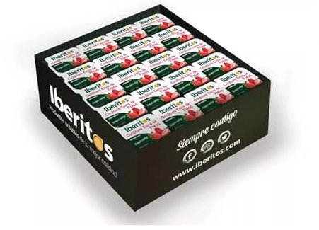 Deliex. 96 Monodosis de mermelada en porciones de 20 gr. Confitura de fruta para untar, ideal para desayunos y hostelería, bares y restaurantes. (Fresa)
