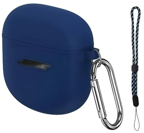 DMZHY Silikon-Schutzhülle für Bose Quietcomfort Earbuds II (2022) Bose Quietcomfort Ultra Case Cover Silikon Schutzhülle Soft Shell Kopfhörerbox für Männer Frauen Geschenk Blau