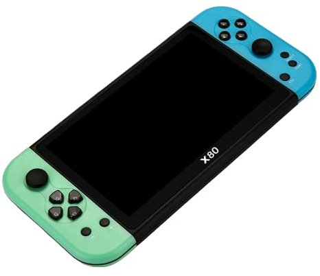 Handheld Games Consoles, 20000+ Classic Games 7 Inch Screen Handheld Games Support TV Out, 10 Emulators 3000mAh Rechargeable Battery Portable Games Console for Kids Adults