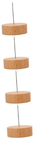 ibasenice 4-teiliger Puppenfiguren-ausstellungsständer Puppenständer Flacher Boden Holzsockel Stabil für Die Puppensammlung