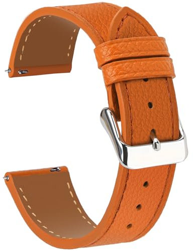 Niziruoup Uhrenarmband Leder 12mm 14mm 16mm 18mm 20mm 22mm Schnellverschluß Echtem Lederarmband Eleganten Textured Top Grain Leder Epsom Stil Armband Ersatzbänder Damen Herren