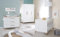 roba Kinderzimmer Set 3-teilig Ole - Kinderbett 70 x 140 cm umbaubar + Wickelkommode mit 3 Schubladen + Kinderkleiderschrank - Griffe & Füße aus Massivholz - Weiß/Dunkle Eiche