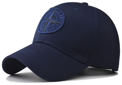 Herren Basecap Klassische Baumwolle Baseball Cap Schild Stickerei Adler USA Outdoor Cap Neutral, Cross Navy, 58