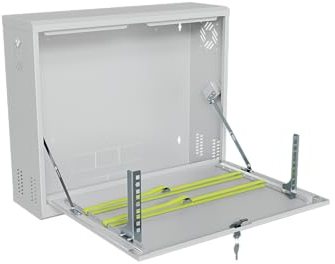 Stalflex Informatique Armoire Metallique CCTV 19 Pouces 3U - Baie de Brassage Fabriqué en Métal très Résistant - Racks pour Ordinateur et Serveur - Baie Informatique avec Boîtier Verrouillable