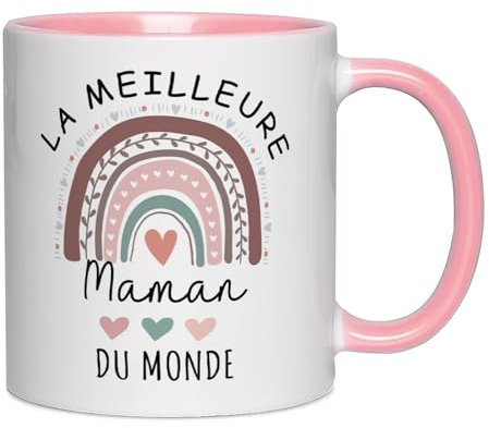 Tasse à café 'La Meilleure maman du monde', cadeaux d'anniversaire, fête des mères et Noël pour maman, cadeaux pour maman, tasse pour maman 11 OZ