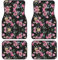 Ensemble complet de tapis de voiture noirs et roses – Elevate Car Aesthetics Tapis de voiture avec protection Accessoires de voiture de qualité supérieure