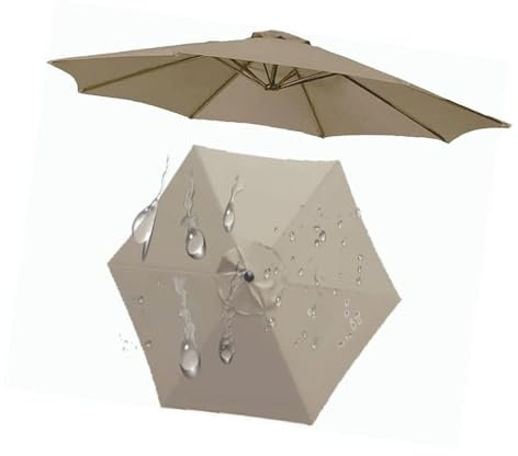 Auvent de Rechange for Parasol Hexagonal Octogonal 6 Bras 8 Bras Housse de Remplacement for Parasol 2.0 M 2,7 M 3,0 M Remplacez L'ancien Auvent Toile de Rechange Housse de Parapluie(G87,3.0M 9.8Ft/6 r