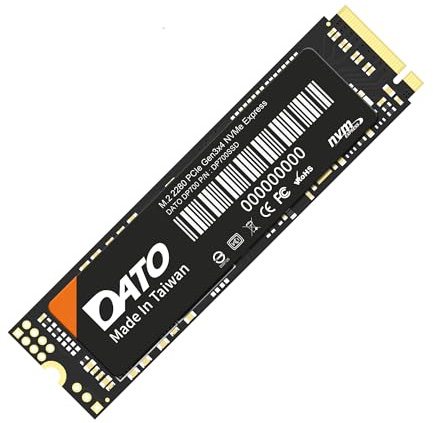 DATO 1TB SSD M.2 2280 PCIe Gen3x4 NVMe Internes Solid State Drive, bis zu 2500/1700 MB/s, DP700 Series