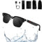 HNTKGME Gafas Inteligentes con Canciones para Escuchar, Gafas De Sol con Auriculares InaláMbricos Inteligentes, Gafas Inteligentes para Hombres, Gafas De Sol Inteligentes con CáMara Y Bluetooth (B)