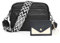 JinDouer Kleine Umhängetasche Damen Echtes Leder, Crossbody Bag Elegant mit Mehrere Fächer, Handtasche mit Abnehmbarem Modern Breitem Schultergurt, Münzbörsen für Damen Senden (Schwarz)
