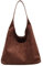 Ibalulu Handtasche Damen Vegan Suede Umhängetasche - Vintage Tote Bag aus Kunstwildleder Hobo Bag, Slouchy Schultertasche, Großer Damen-Shopper(Kaffee)