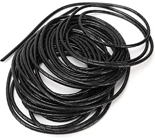 Spiral Wire Wrap Cover, Spiral Wire Wrap Cord, PVC Flexible Cable Organizer Management, for Computer Room Wiring, Used As Mobile Phone, Cable Sleeves (#6)