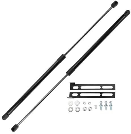 TUCKBOLD Stoßdämpfer für Seat Leon MK3 5F 2012-2020 Front Motorhaube Gasfeder Schwarz mit Montagehalterung 2 Stück