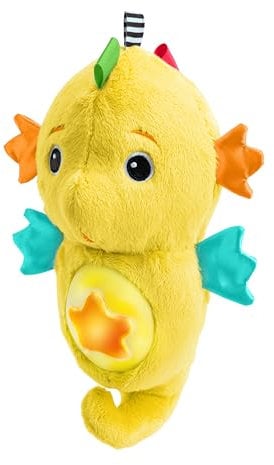 Baby Einstein Sea Dreams Peluche Veilleuse Hippocampe avec Bruit Blanc – Sons Apaisants Océan, Lumières Douces, Technologie Cry-Activée, 0+ Mois