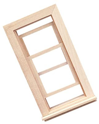 Vaguelly Simulation Fensterrahmen Für Puppenhaus Miniatur Holzfenster Zum Dekorieren Von Spielhäusern Maßstab Zubehör Langlebig Und Leicht Zu Reinigen