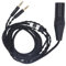 HappyFit Headphone Upgrade Replacement Cable 8 Core Silver Plated 4 Pin XLR Headphone Cable for AH D600 AH D7200 for Beyerdynamic T1 T5 T5P 4.1ft