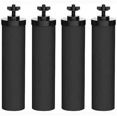 Filtre à charbon actif BB9-2 compatible avec le système de filtration d'eau par gravité Black Berkey(2set BB9-2)