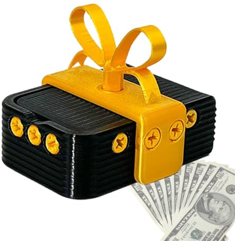 Lustige Puzzle Box – Geschenk Rätselbehälter, Schrauben Scherzbox | 3D Geschenk Organizer, Aufbewahrungsbox PVC, Überraschungsbox für Schmuck oder Spielzeug, Spaßbox für Feste, 7.5x6.4x6 cm