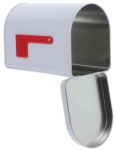 Geschenkbriefkasten Aus WeißBlech - Multifunktionale Briefkasten FüR Zuhause BüRo & Deko GroßE KapazitäT 15.6X11.2X9.4Cm