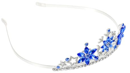 CALLARON 2 Stck Krone Haarreif Legierung Leichtes Bequemes Stirnband Glänzend Blau Für Geburtstagsfeier Rollenspiel Und Partyaccessoire