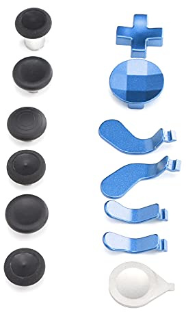 Taidda Ensemble de Palettes de Boutons de Manette, Accessoire de Manette de Jeu Lisse et Confortable pour les Amateurs de Jeux (BLUE)