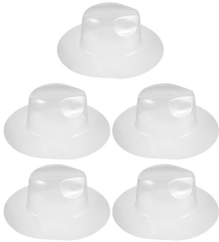 Toddmomy 5pcs Cowboy Hat Shaper Plastic Inner Support for Shape Retention | Universal Fit, Lightweight Portable Design, Transport and Travel Use, 7cm Brim Size