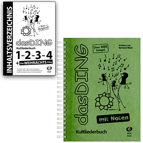 DAS DING Band 1 mit Noten und Original Inhaltsverzeichnis - Bände:1-2 - 3-4 - Das Weihnachts-Ding - Edition Dux D6666 9783868490145