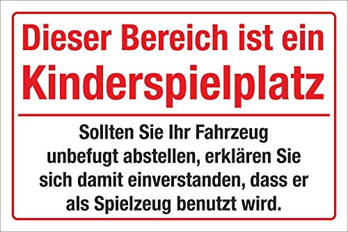 Schild Kinderspielplatz Hinweisschild Spielzeug 3 mm Alu-Verbund 600 x 400 mm