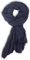 fashionchimp BASIC-Schal für Damen mit weichem Fransensaum, Tuch in leichter Qualität mit Baumwolle, einfarbig (Marine)