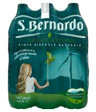 ACQUA S.Bernardo Naturale -- sorgente Roccaviva -- 6 bottiglie da 1,5 Lt -- a 0,50 centesimi a bottiglia