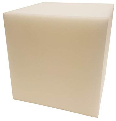 saarschaum Schaumstoff Würfel Sitzcube Bandscheibenwürfel Gleichgewichtskissen Krankengymnastik Stufenlagerungswürfel 30x30x30 weiß + weitere ABM. u. Raumgewichte (ohne Bezug)