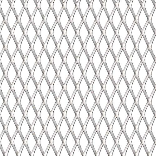 Tidyard Stainless Steel Expanded Wire Mesh Panel Durable and Corrosion Resistant 50x50 cm 30x17x2.5 mm