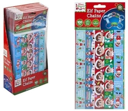 Elf Behavin' Badly Christmas Fun Novelty Stocking Filler - 100 Paper Chains
