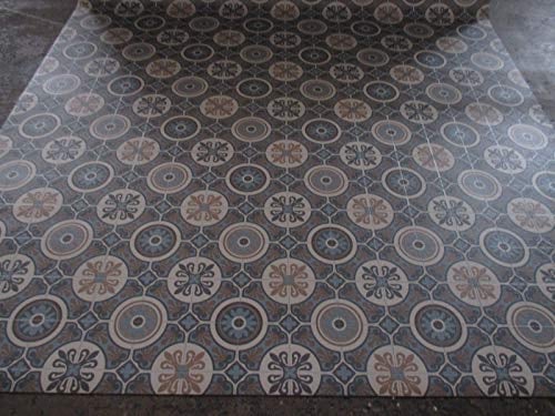 Internethandel Pfordt PVC (9€/m²) CV Boden Retro Fliesen Design Optik 200 cm Breite (250 x 200 cm)