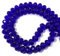COIRIS Lot de 70 perles en verre en cristal de 12 mm à facettes, bleu roi, pour colliers, bracelets, bijoux, loisirs créatifs (GB-12-Bleu roi)