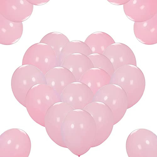 Premium Luftballons Rosa • Helium Luftballons • 50 Stück • extra reißfest • Rosa Luftballons für schöne Party Deko, Hochzeitsdeko, Fasching, 100% Naturlatex