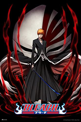 Bleach Poster Anime Merch Manga Ichigo Merchandise Serie Comic Art Action Charakter Schwerter Ichigo Kurosaki Soul Reaper Viz Media Japanische Animation Cool Wall Decor Kunstdruckposter 50 x 76 cm