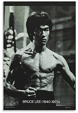 Shenywell Leinwand Wandkunst Malerei Bruce Lee Poster 60x90cm Kein Rahmen