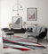 the carpet Monde Moderner Designer Wohnzimmer Teppich, Weicher Kurzflor, Hoch Tief Effekt, handgearbeiteter Konturenschnitt, 3D, Vintage, Wellen Muster, Grau-Rot, 160 x 230 cm